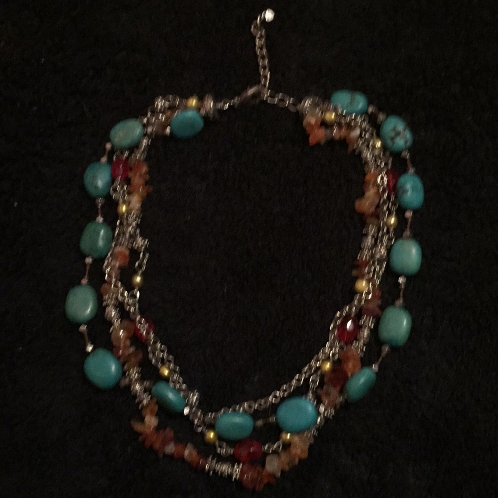 Beautiful aqua and beige stones